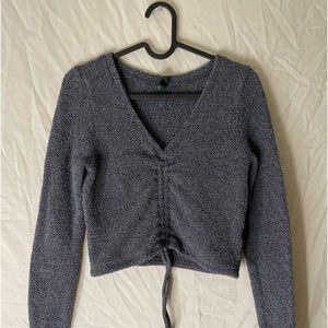 Wild fable long sleeve drawstring crop top.